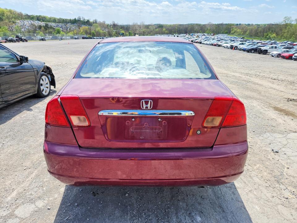 2002 Honda Civic მანქანა იყიდება აუქციონზე, vin: 1HGES26722L034783, აუქციონის ნომერი: 51798016