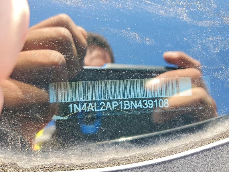 2011 Nissan Altima მანქანა იყიდება აუქციონზე, vin: 1N4AL2AP1BN439108, აუქციონის ნომერი: 54391426