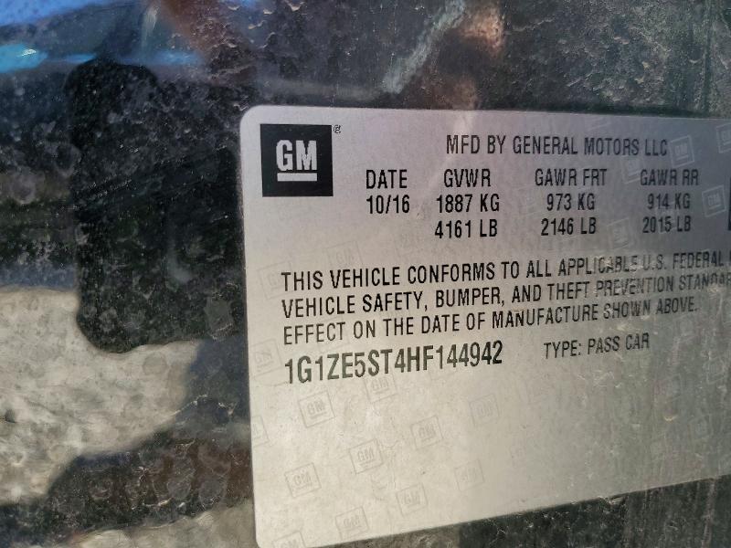 53103616 :رقم المزاد ، 1G1ZE5ST4HF144942 vin ، 2017 Chevrolet Malibu مزاد بيع