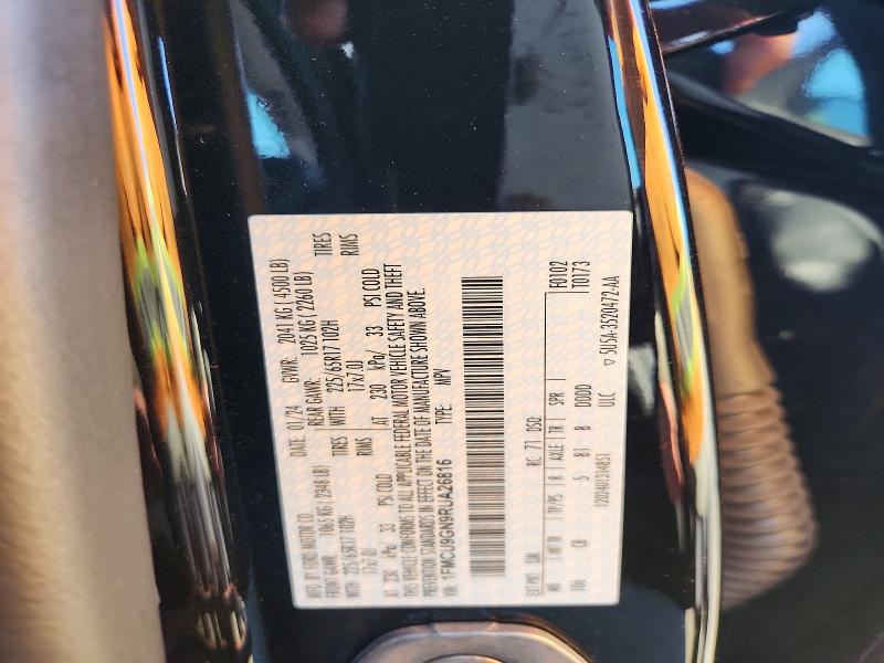 52571086 :رقم المزاد ، 1FMCU9GN9RUA26816 vin ، 2024 Ford Escape مزاد بيع