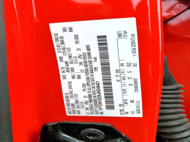 2018 Ford F150 მანქანა იყიდება აუქციონზე, vin: 1FTEW1E5XJKE46421, აუქციონის ნომერი: 53283736