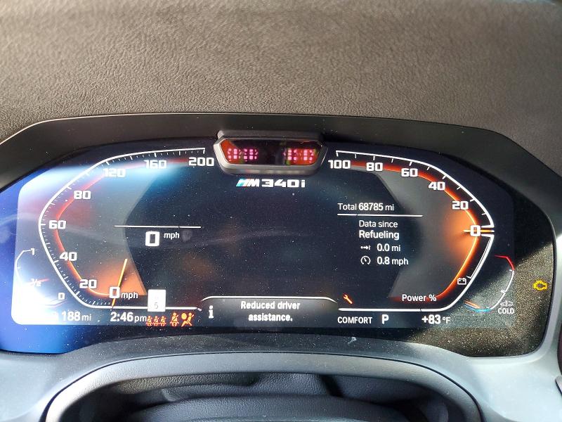 2022 Bmw M340i მანქანა იყიდება აუქციონზე, vin: 3MW5U7J0XN8C78240, აუქციონის ნომერი: 52912706
