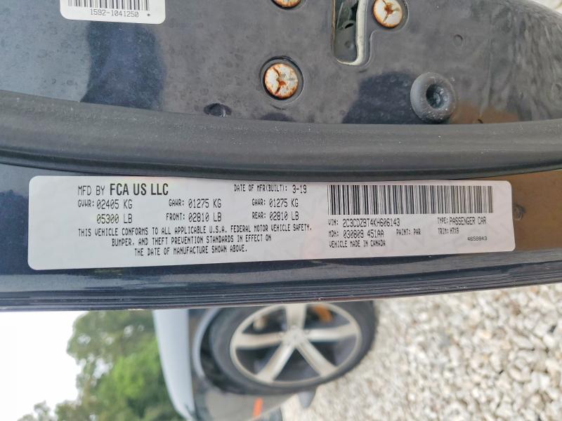 Aukcja sprzedaży 2019 Dodge Challenger, vin: 2C3CDZBT4KH606143, numer aukcji: 52331276