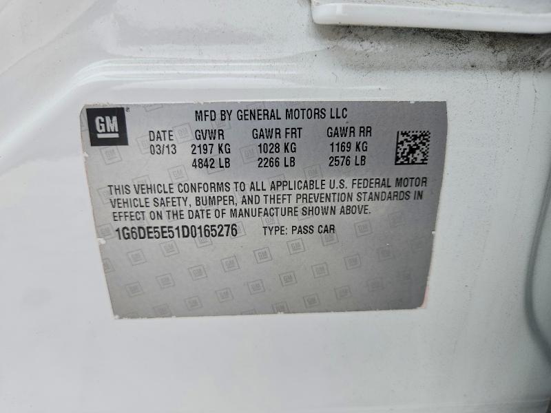 Продаж на аукціоні авто 2013 Cadillac Cts, vin: 1G6DE5E51D0165276, номер лоту: 55539886
