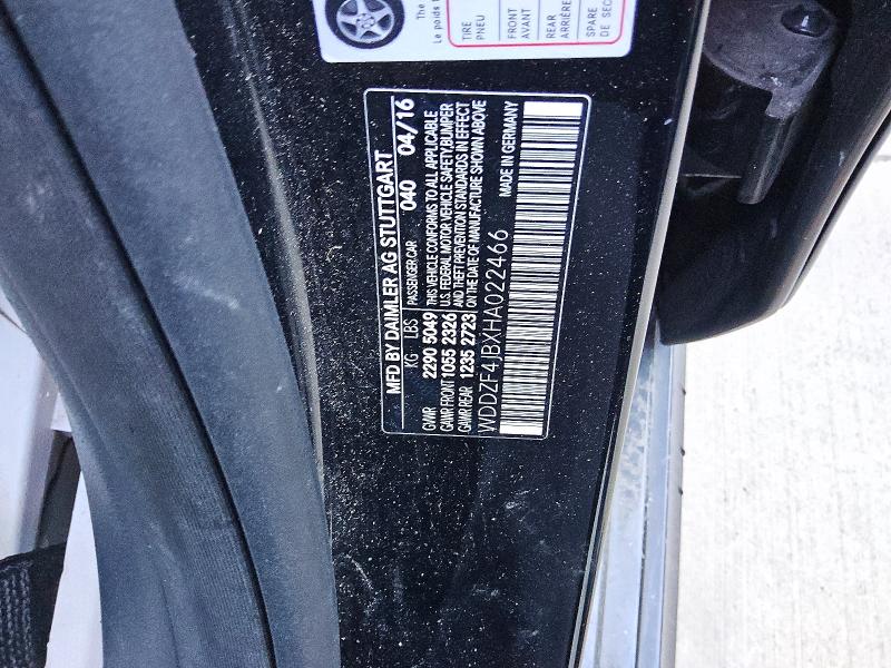 Aukcja sprzedaży 2017 Mercedes-benz E, vin: WDDZF4JBXHA022466, numer aukcji: 52712766