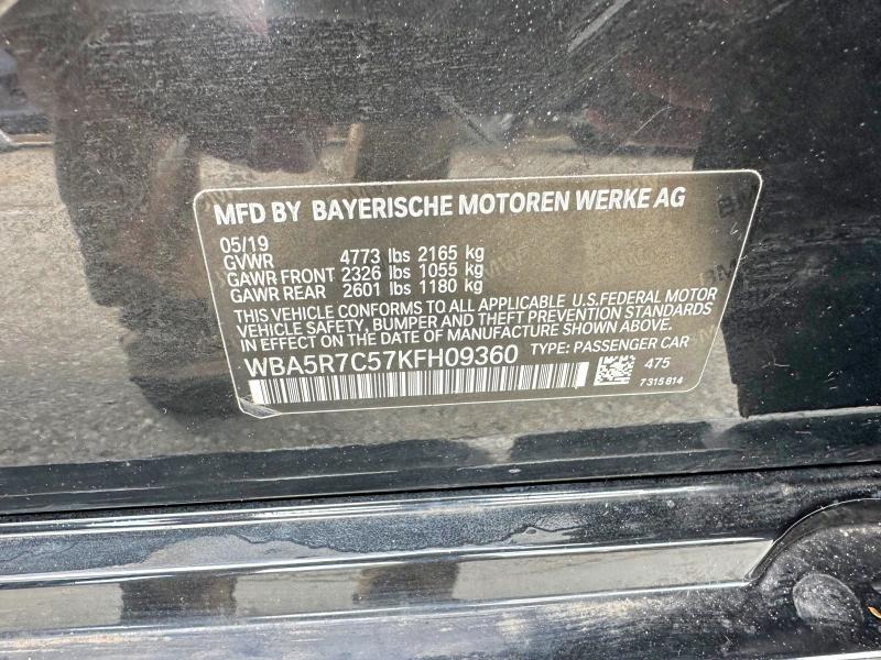Aukcja sprzedaży 2019 Bmw 330xi, vin: WBA5R7C57KFH09360, numer aukcji: 51141636