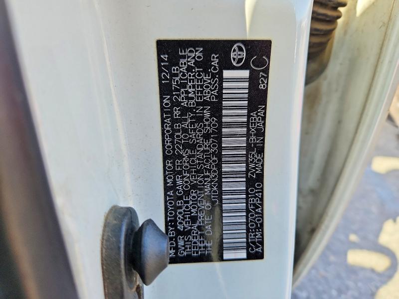 54494326 :رقم المزاد ، JTDKN3DP0F3071709 vin ، 2015 Toyota Prius Plug-in Hybrid مزاد بيع