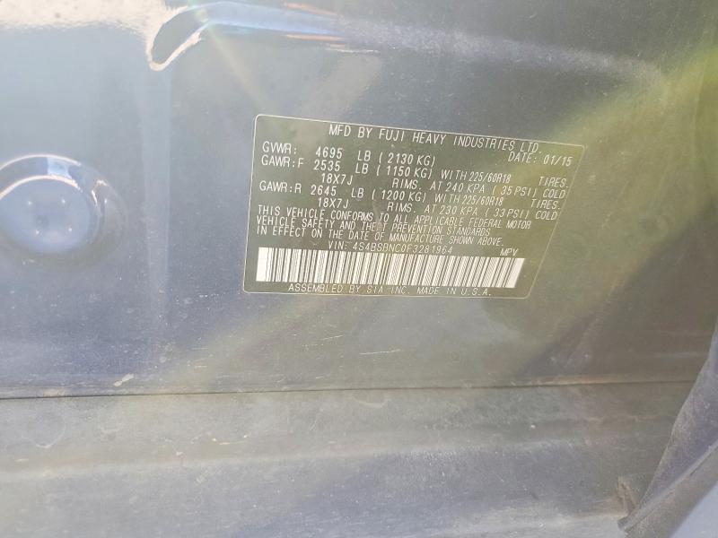 Продаж на аукціоні авто 2015 Subaru Outback, vin: 4S4BSBNC0F3281964, номер лоту: 54005356