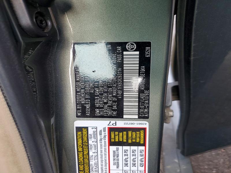 54946726 :رقم المزاد ، 4T4BF1FK6CR263114 vin ، 2012 Toyota Camry مزاد بيع