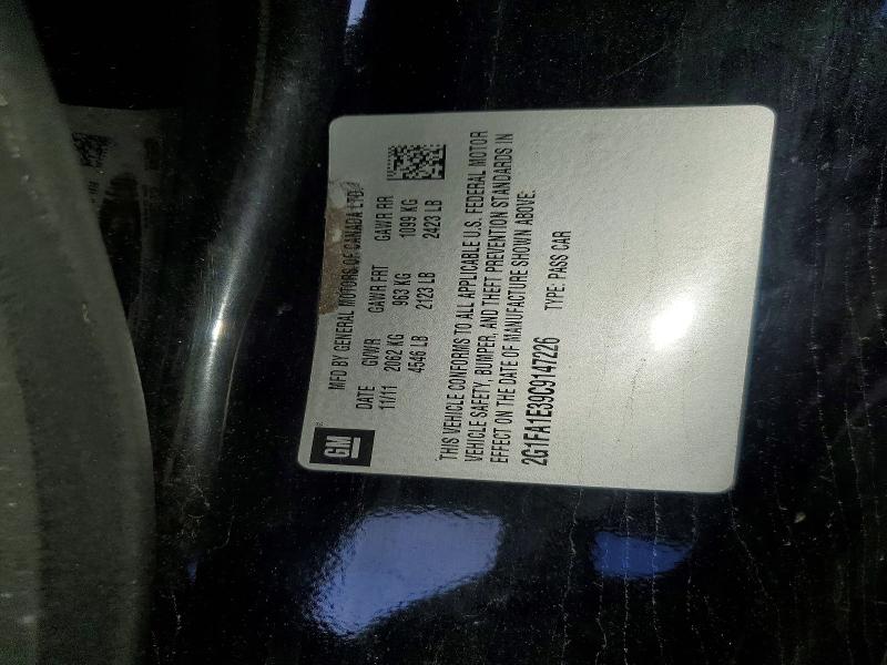 Продаж на аукціоні авто 2012 Chevrolet Camaro, vin: 2G1FA1E39C9147226, номер лоту: 54944836