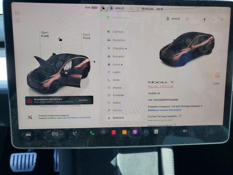 Продажа на аукционе авто 2023 Tesla Model Y, vin: 7SAYGDEF8PF948695, номер лота: 54889106