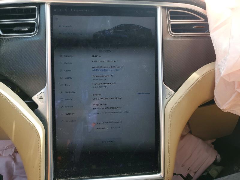 Продажа на аукционе авто 2017 Tesla Model S, vin: 5YJSA1E2XHF193082, номер лота: 52900046