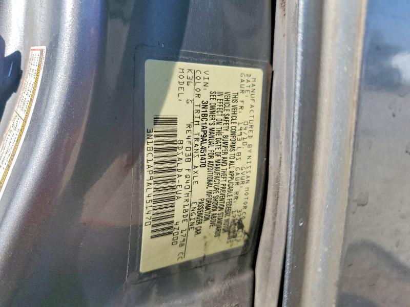 Продажа на аукционе авто 2010 Nissan Versa, vin: 3N1BC1AP9AL451470, номер лота: 53585006