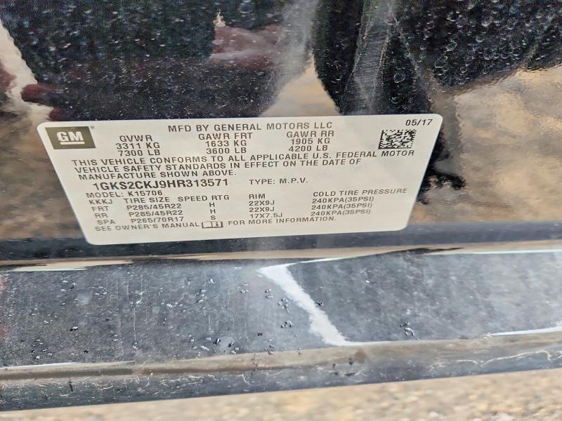 Aukcja sprzedaży 2017 Gmc Yukon, vin: 1GKS2CKJ9HR313571, numer aukcji: 52212656