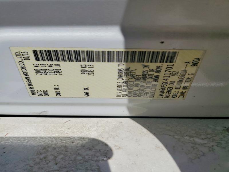 Продаж на аукціоні авто 2016 Nissan Maxima, vin: 1N4AA6AP3GC411701, номер лоту: 52251156