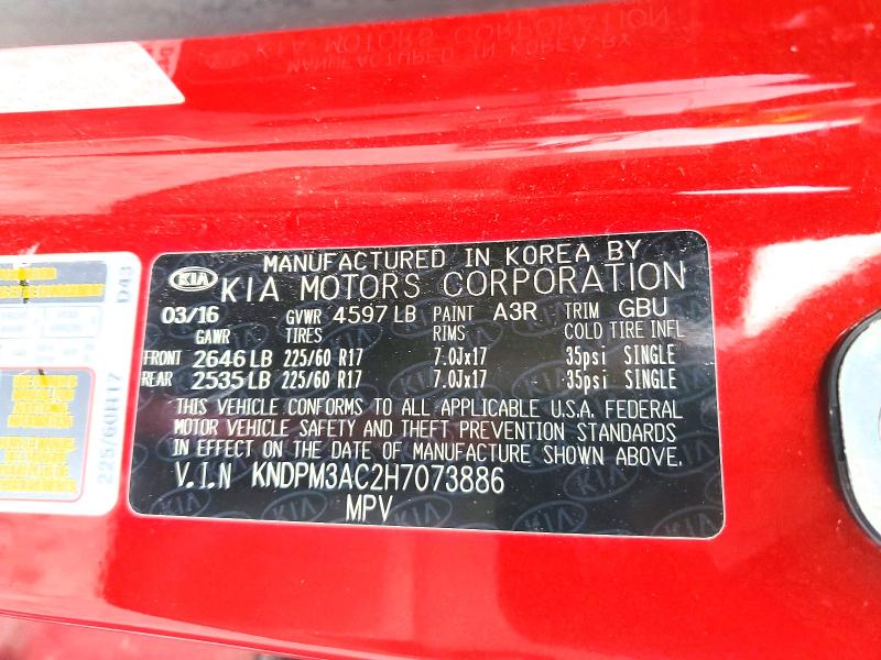 Aukcja sprzedaży 2017 Kia Sportage, vin: KNDPM3AC2H7073886, numer aukcji: 55315406