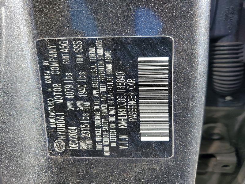 Auction sale of the 2025 Hyundai Elantra, vin: KMHLN4DJ8SU138840, lot number: 53546916