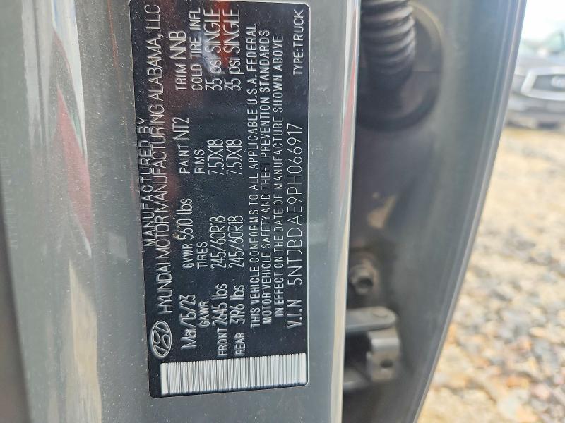 55002256 :رقم المزاد ، 5NTJBDAE9PH066917 vin ، 2023 Hyundai Santa Cruz مزاد بيع