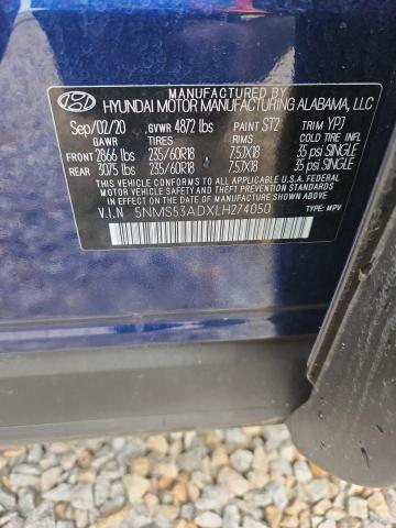 Продаж на аукціоні авто 2020 Hyundai Santa Fe, vin: 5NMS53ADXLH274050, номер лоту: 53310236