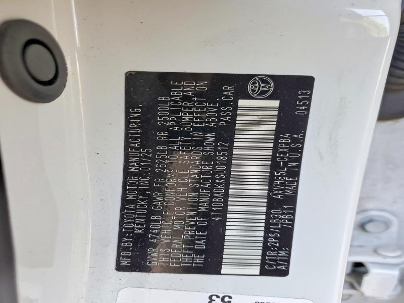 2025 Toyota Camry მანქანა იყიდება აუქციონზე, vin: 4T1DBADKXSU018512, აუქციონის ნომერი: 53930266