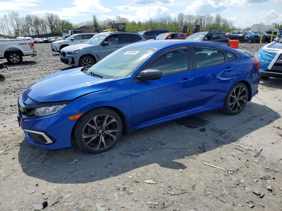 52406486 :رقم المزاد ، 2HGFC2F85LH581992 vin ، 2020 Honda Civic مزاد بيع