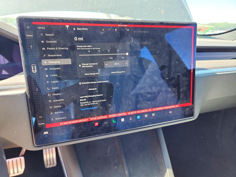 53892706 :رقم المزاد ، 5YJSA1E58NF462427 vin ، 2022 Tesla Model S مزاد بيع