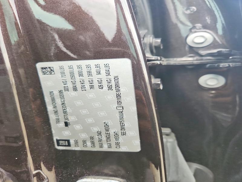 Auction sale of the 2019 Gmc Sierra, vin: 3GTU9DED7KG102095, lot number: 55049606