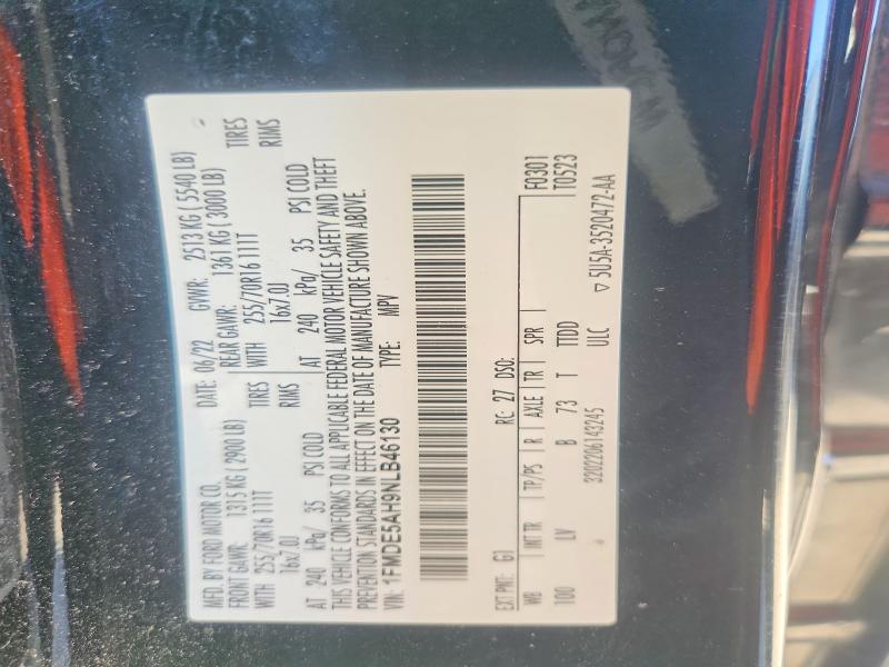 2022 Ford Bronco მანქანა იყიდება აუქციონზე, vin: 1FMDE5AH9NLB46130, აუქციონის ნომერი: 52336026