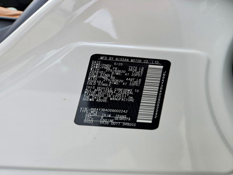 Aukcja sprzedaży 2025 Nissan Armada, vin: JN8AY3BA0S9002242, numer aukcji: 53669696