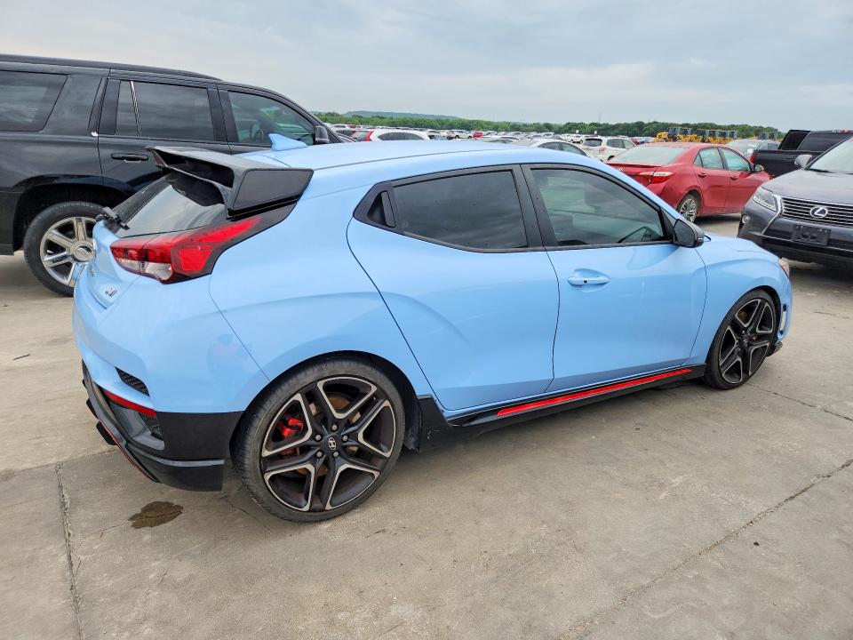 2020 Hyundai Veloster N მანქანა იყიდება აუქციონზე, vin: KMHT36AH7LU007094, აუქციონის ნომერი: 53983146