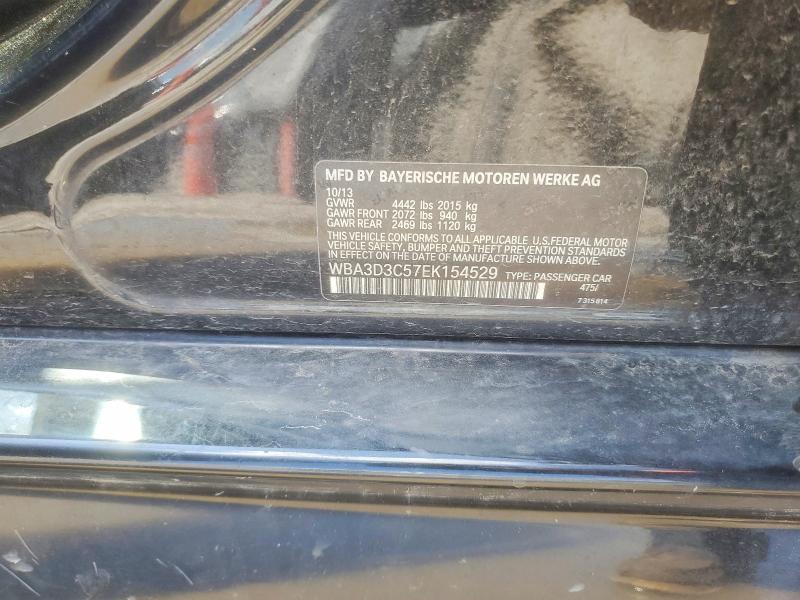 54316026 :رقم المزاد ، WBA3D3C57EK154529 vin ، 2014 Bmw 328 مزاد بيع