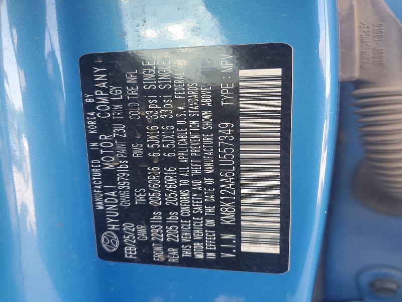 Auction sale of the 2020 Hyundai Kona, vin: KM8K12AA6LU557349, lot number: 52019736