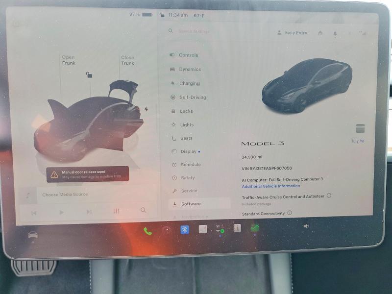 Продажа на аукционе авто 2023 Tesla Model 3, vin: 5YJ3E1EA5PF607058, номер лота: 53923606