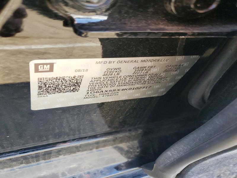 Aukcja sprzedaży 2019 Cadillac Cts, vin: 1G6AX5SX4K0102317, numer aukcji: 54130326