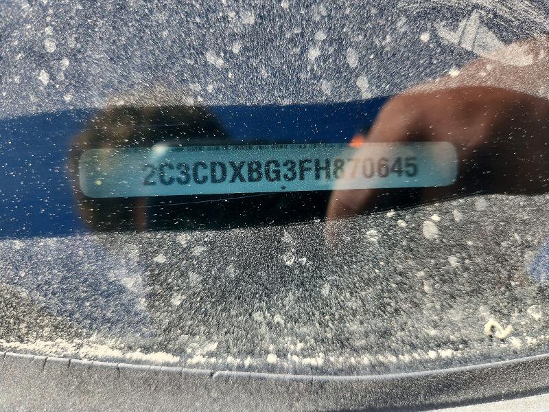 Продаж на аукціоні авто 2015 Dodge Charger, vin: 2C3CDXBG3FH870645, номер лоту: 53443646