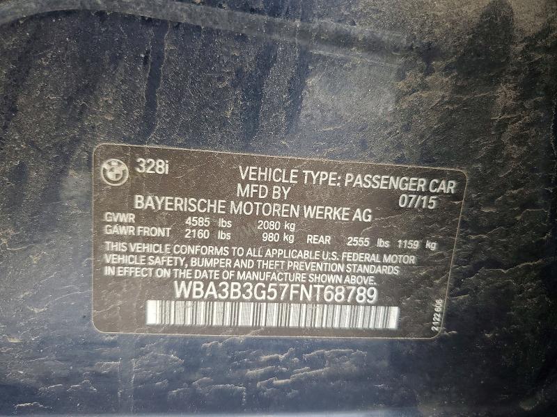 Продаж на аукціоні авто 2015 Bmw 328, vin: WBA3B3G57FNT68789, номер лоту: 53092626