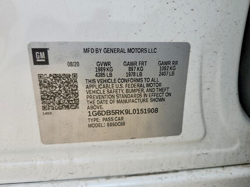 Продажа на аукционе авто 2020 Cadillac Ct4, vin: 1G6DB5RK9L0151908, номер лота: 53025646