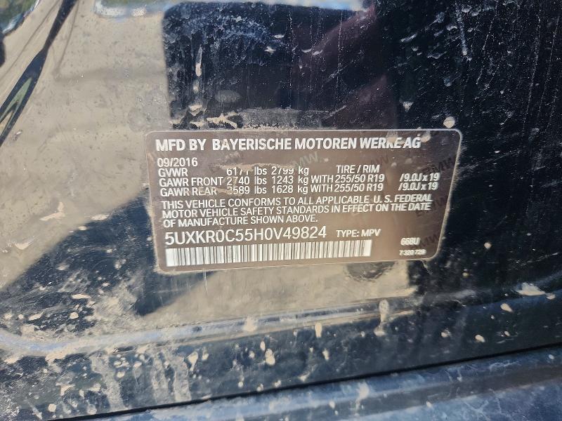 Aukcja sprzedaży 2017 Bmw X5, vin: 5UXKR0C55H0V49824, numer aukcji: 51948076
