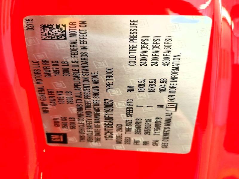 Продажа на аукционе авто 2015 Chevrolet Colorado, vin: 1GCHTBEA8F1190057, номер лота: 53142586