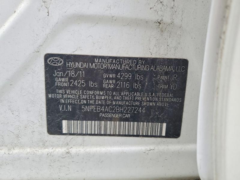 Aukcja sprzedaży 2011 Hyundai Sonata, vin: 5NPEB4AC2BH227244, numer aukcji: 52062506