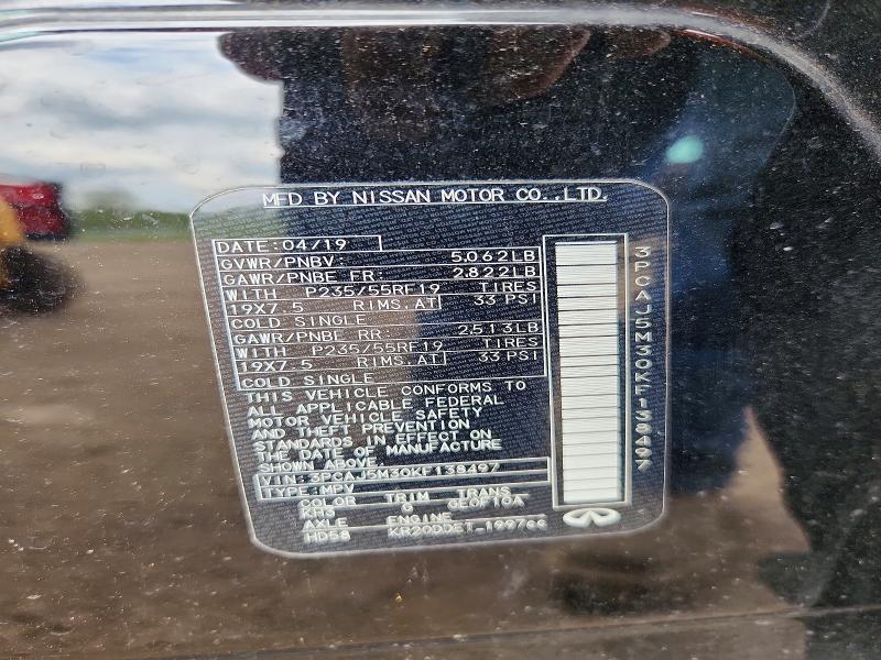 Продаж на аукціоні авто 2019 Infiniti Qx50, vin: 3PCAJ5M30KF138497, номер лоту: 53045176