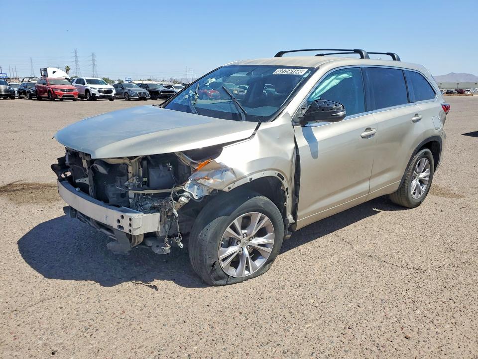 58387916 :رقم المزاد ، 5TDZKRFH8FS114790 vin ، 2015 Toyota Highlander مزاد بيع