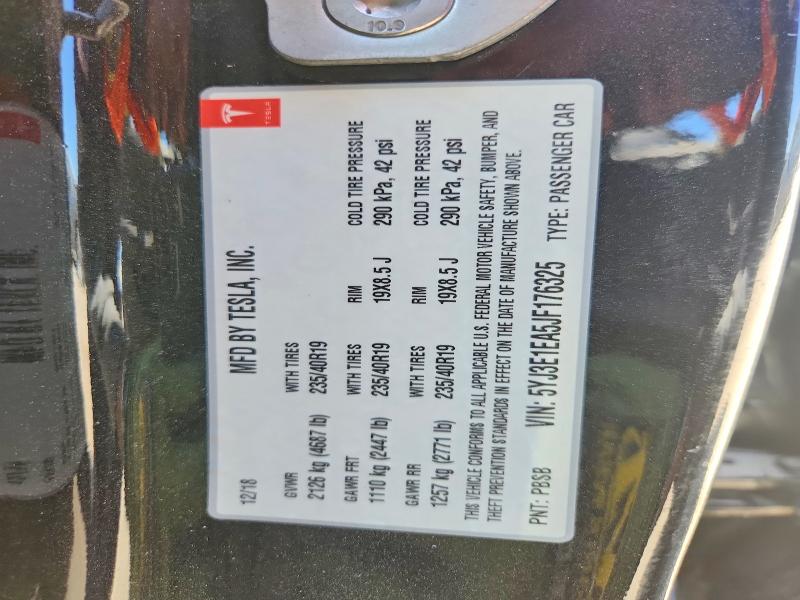 Продажа на аукционе авто 2018 Tesla Model 3, vin: 5YJ3E1EA5JF176325, номер лота: 47162516