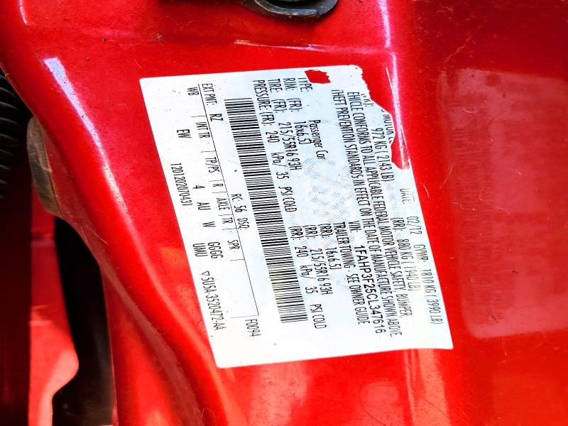 Продаж на аукціоні авто 2012 Ford Focus, vin: 1FAHP3F25CL347616, номер лоту: 52828266