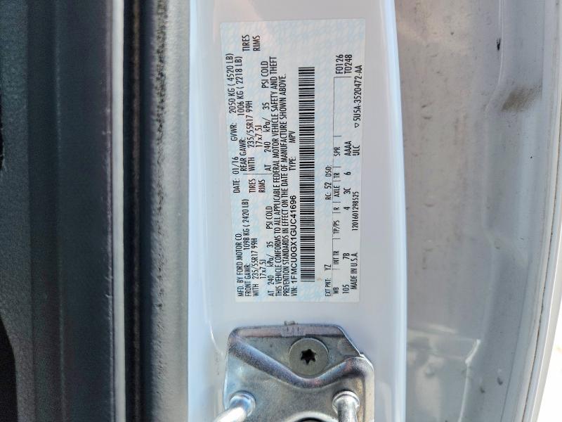 Продаж на аукціоні авто 2016 Ford Escape, vin: 1FMCU0GX1GUC41696, номер лоту: 53945186
