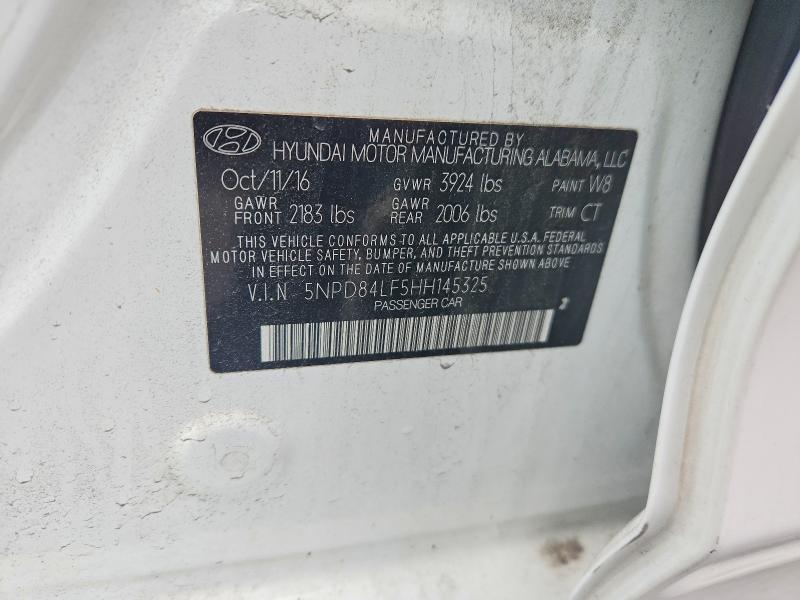Продаж на аукціоні авто 2017 Hyundai Elantra, vin: 5NPD84LF5HH145325, номер лоту: 52683996