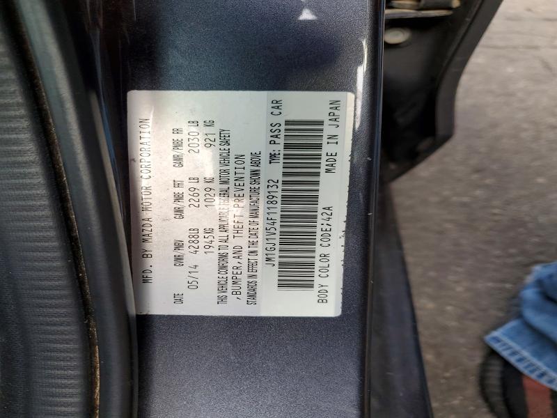 54629286 :رقم المزاد ، JM1GJ1V54F1189132 vin ، 2015 Mazda 6 مزاد بيع
