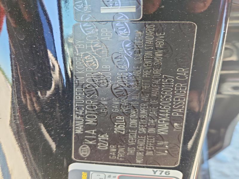 2016 Kia Forte მანქანა იყიდება აუქციონზე, vin: KNAFK4A60G5601157, აუქციონის ნომერი: 53787346