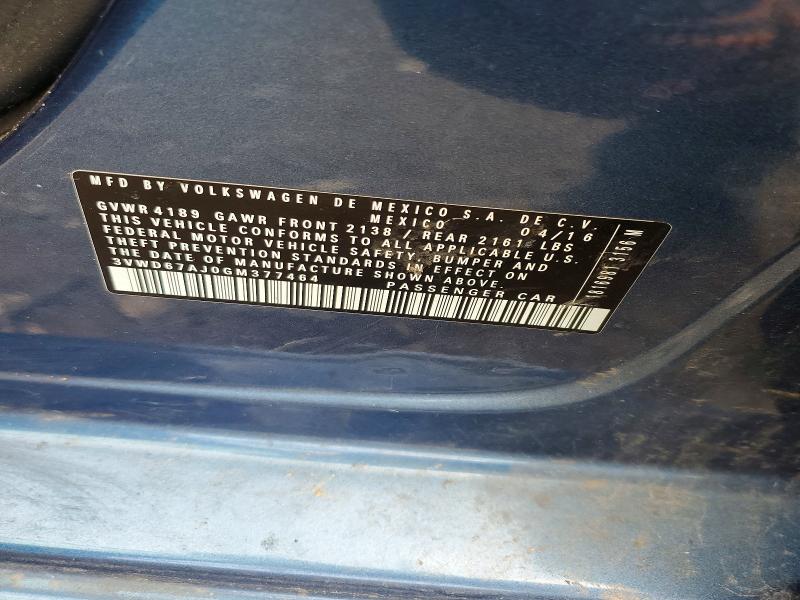 Продажа на аукционе авто 2016 Volkswagen Jetta, vin: 3VWD67AJ0GM377464, номер лота: 53533706