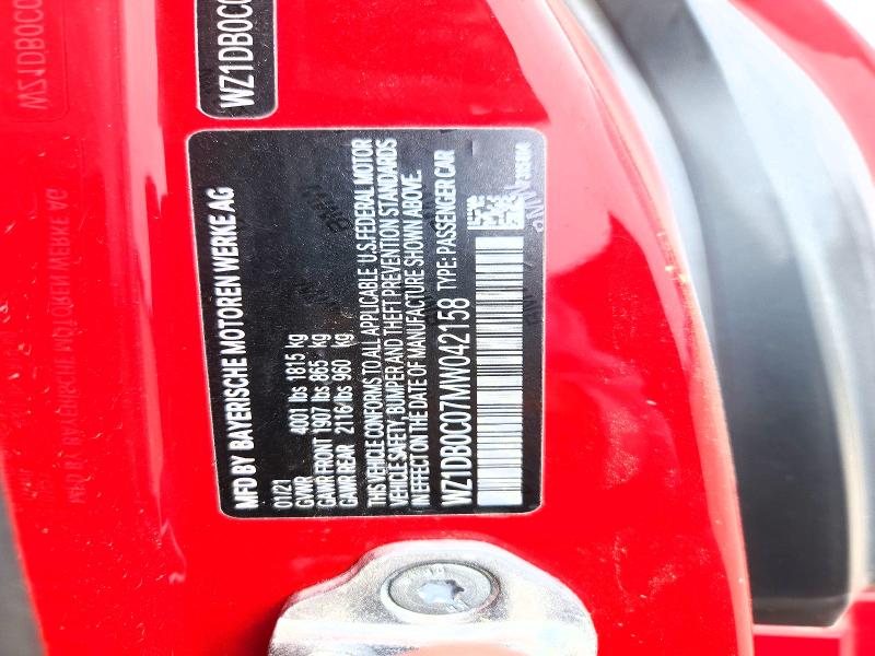 53028166 :رقم المزاد ، WZ1DB0C07MW042158 vin ، 2021 Toyota Gr Supra مزاد بيع